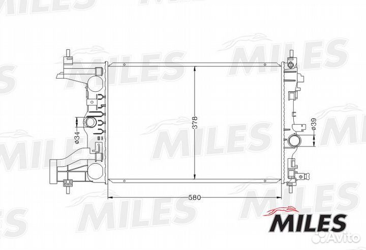 Радиатор chevrolet cruze 1.8/2.0 M/T 09