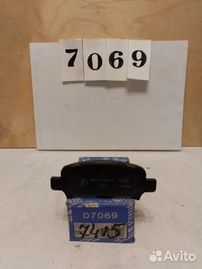 Задние торм.колодки Subaru Forester SG5, SG9; 07г