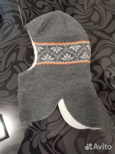 Шапка-шлем зимний