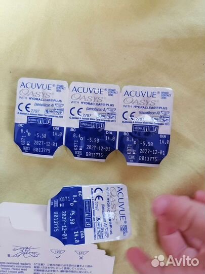 Линзы контактные acuvue oasys двухнедельные