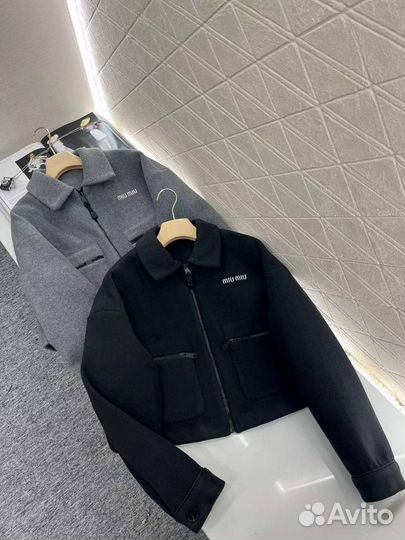 Бомбер пальто женский Miu Miu