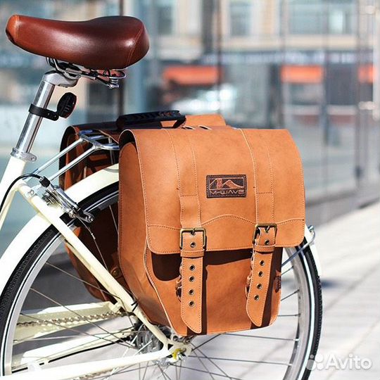 Велосумка-штаны на багажник Amsterdam ретро