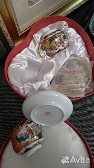 Чашки кофейная пара фарфор