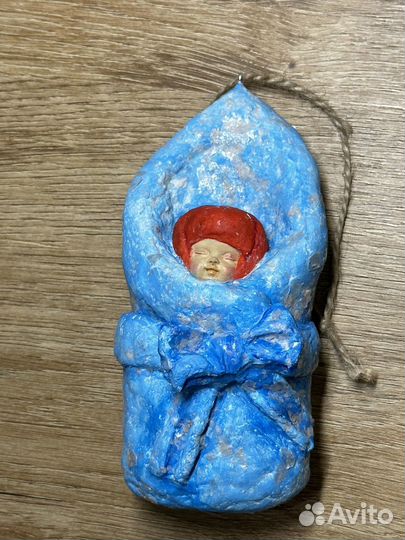 Ватные елочные игрушки