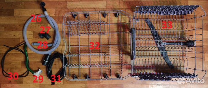 Запчасти посудомоечной машины IKEA skinande