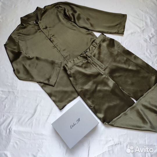 Пижама из натурального шёлка, мужская, 20мм