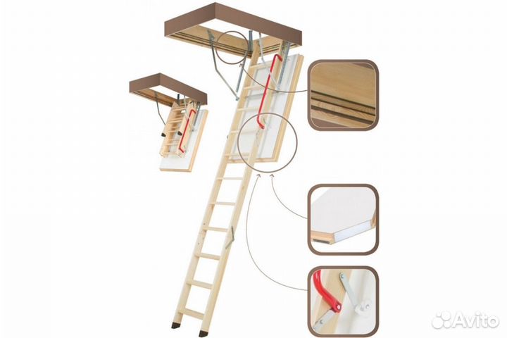 Чердачная лестница Fakro суперэнергосберегающая 70