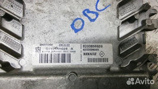 Блок управления двигателем dacia sandero 1 (BBR10P