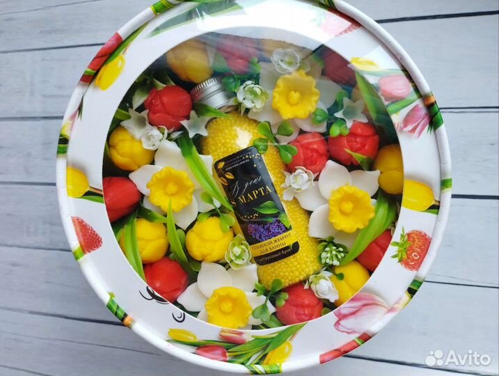 Букет мыльных тюльпанов, ручной работы