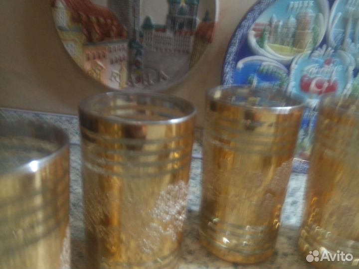 Стаканы позолоченные