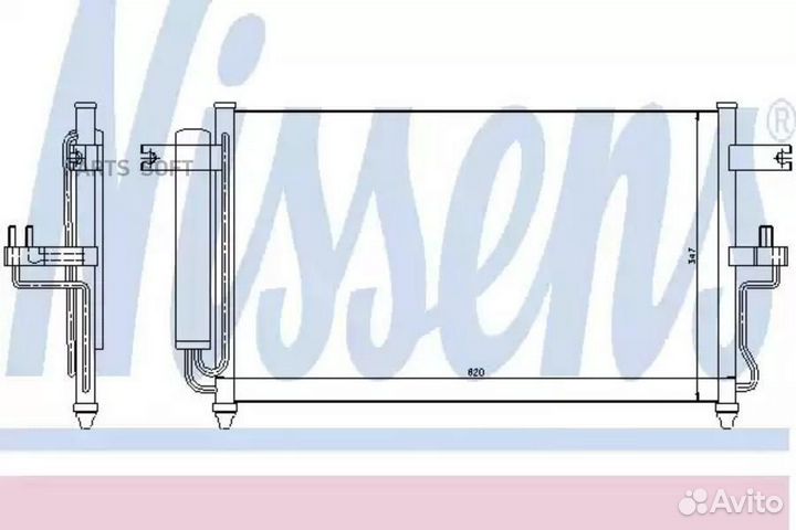 Радиатор кондиционера hyundai accent (2000) 1.3