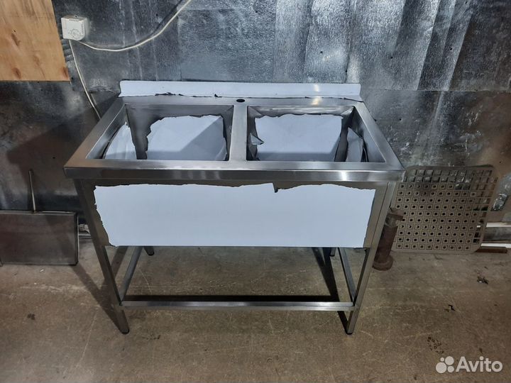 Мойка из нержавейки двойная