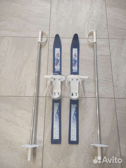 Лыжи детские с палками