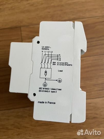 Узип Merlin Gerin, Stm 40kA 3P+N