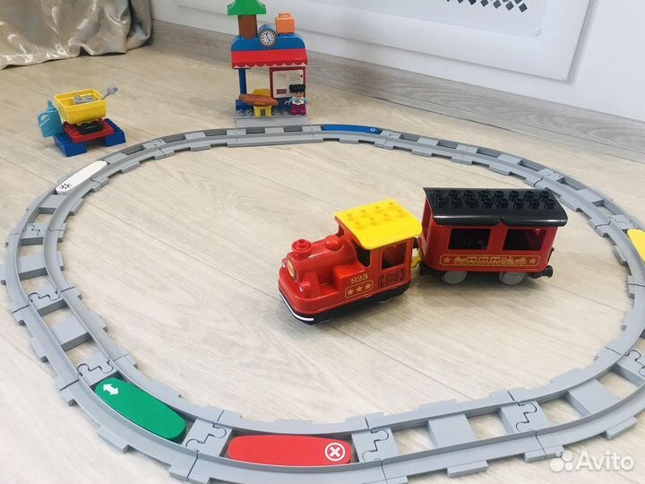 Lego duplo поезд на паровой тяге