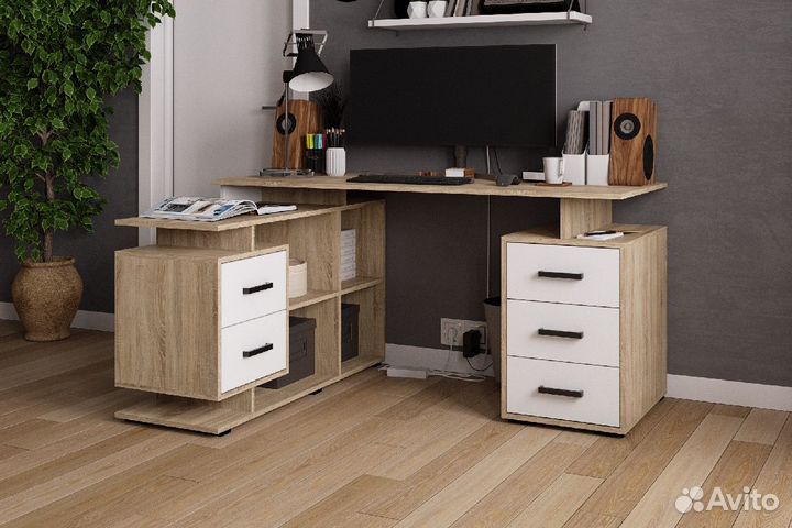 Компьютерный стол угловой скму-3