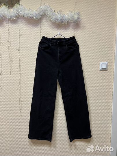 Джинсы клеш черные 26 размер