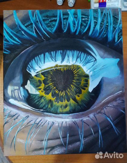 Картина маслом, глаз