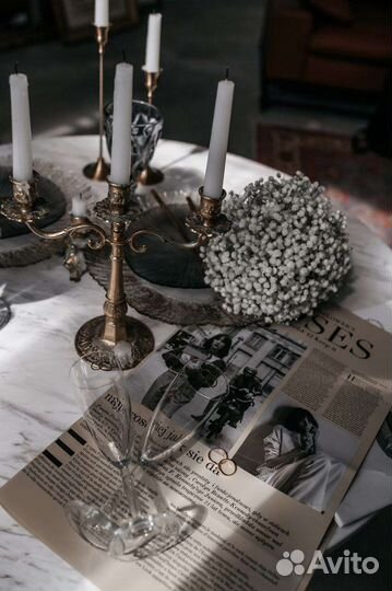 Букет невесты гипсофилла, роза