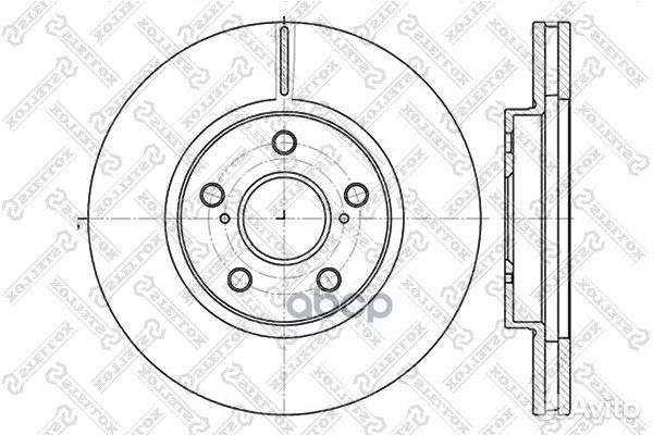 6020-4592V-SX диск тормозной передний Toyota Ca