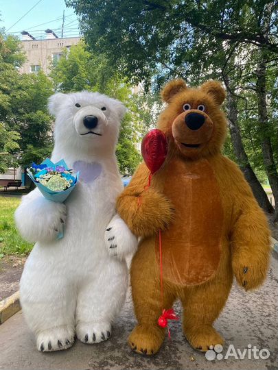 Ростовые куклы,белый медведь, Мишка Тедди