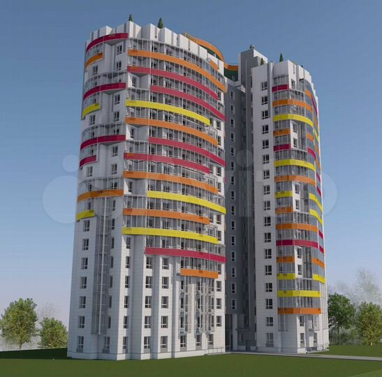 2-к. квартира, 61,2 м², 14/17 эт.