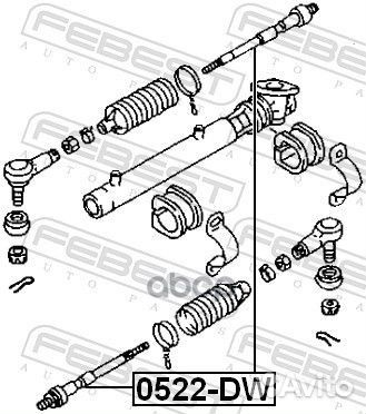 Тяга рулевая перед прав 0522DW Febest