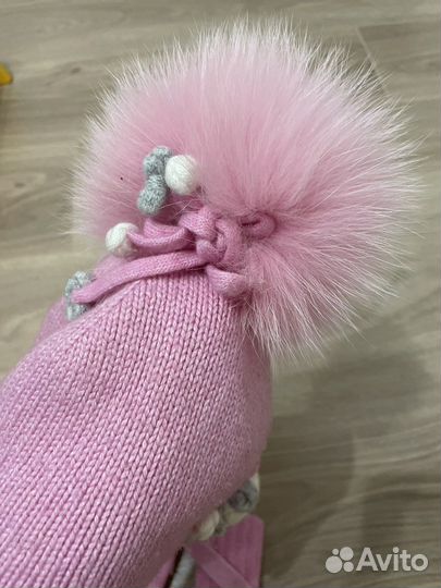 Комплект шапка и варежки Chobi 48-50