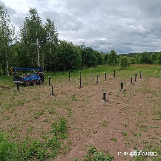 Винтовые сваи под ключ 89,108.Фундамент под ключ