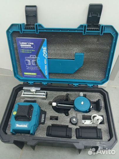 Лазерный уровень makita 4D 16 линий 10000mAh Bluet