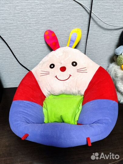 Кресло подушка Зайка для игр поддержания спины