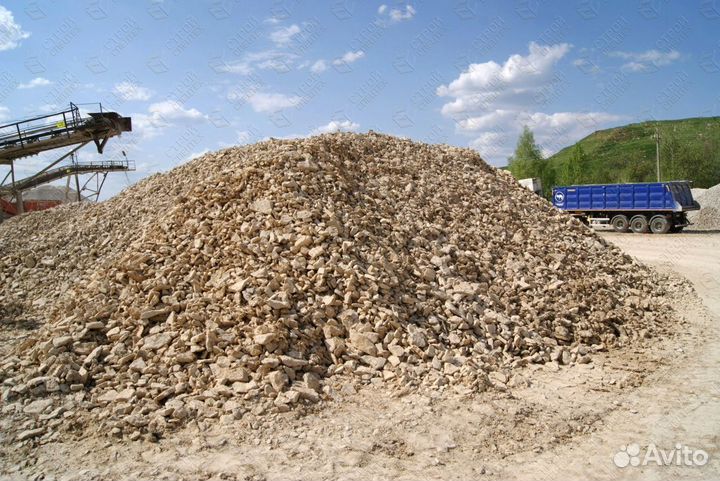 Щебень известняковый