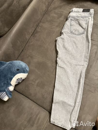 Джинсы mango mom 38, серые