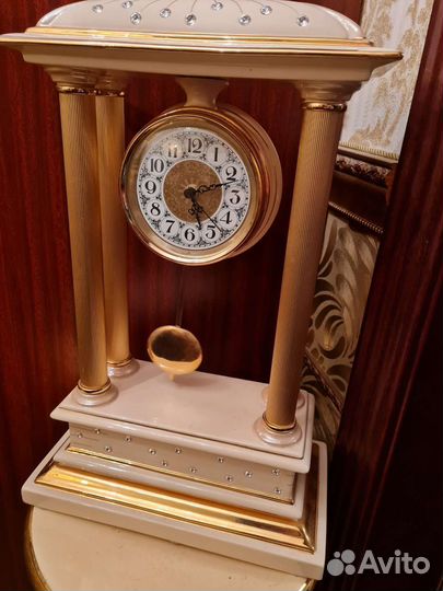 Каминные часы Delta с кристаллами swarovski