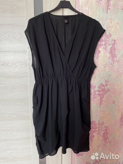 Легкое летнее черное платье