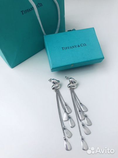 Серьги длинные Tiffany