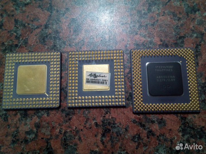 Ретро процессор Intel Pentium MMX A80503166 166MHz