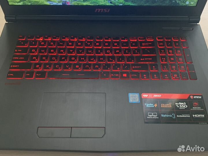 Игровой ноутбук msi 17.3