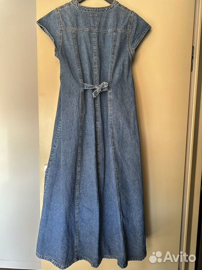 Джинсовое платье - сарафан для беременных