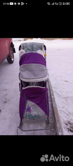 Детские санки коляска бу