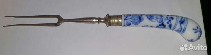 Старые столовые приборы латунь посеребрение металл