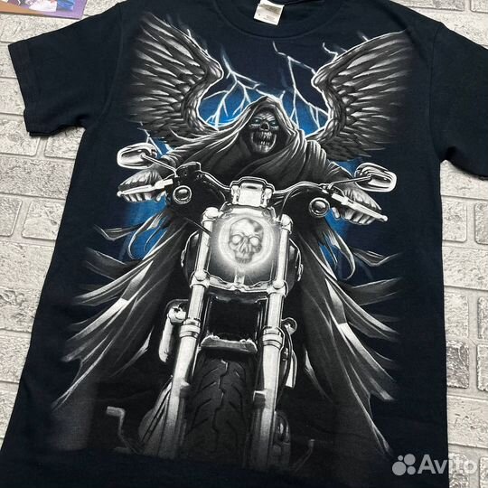 Футболка Gildan x ghost on a motorcycle