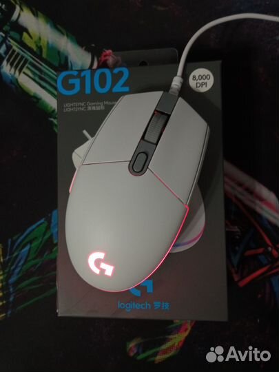 Мышь Logitech G102 lightsync
