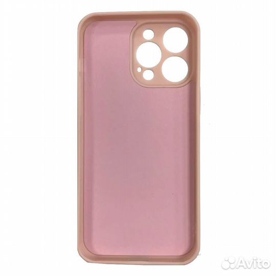 Чехол с микрофиброй для iPhone 14 Pro Max нежно ро