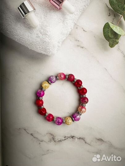 Браслеты детские с натуральными камнями