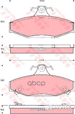 GDB3135 Колодки тормозные ssangyong korando 96