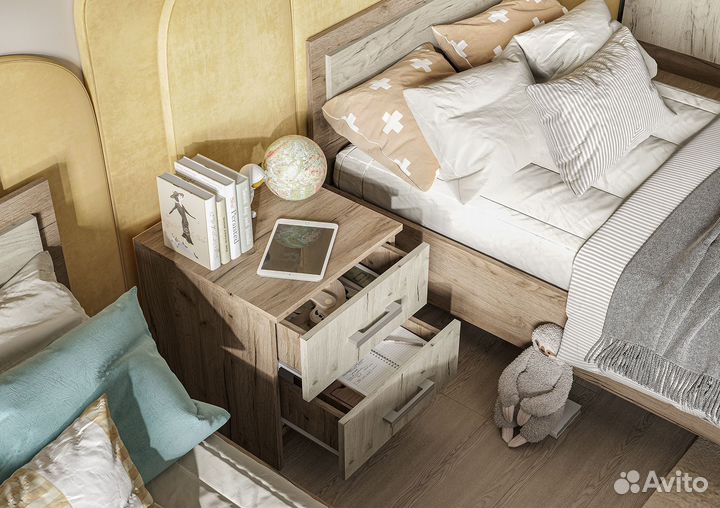 Гармония Тумба прикроватная тб 601 крафт