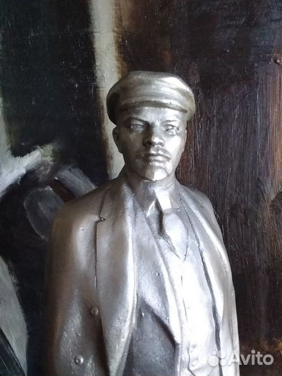 Скульптура динамичная, Бюст золотой ретро