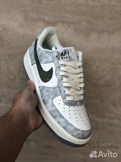 Кроссовки Nike Air Force 1 Beige Army Green