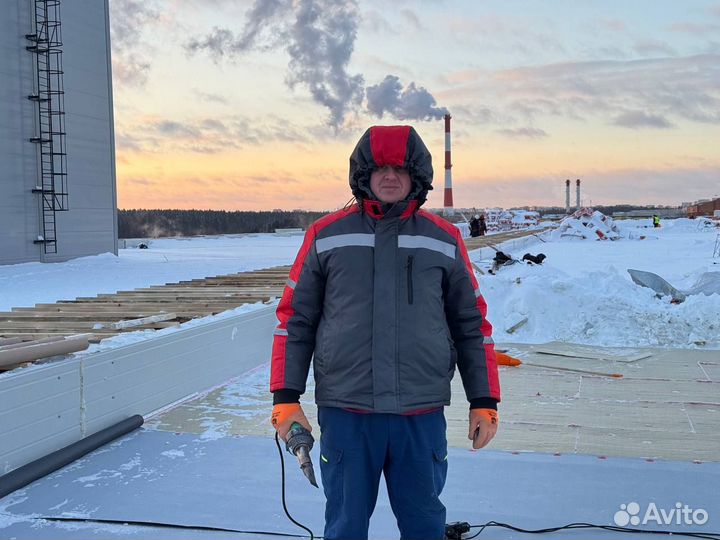 Монтаж плоской кровли из пвх мембраны